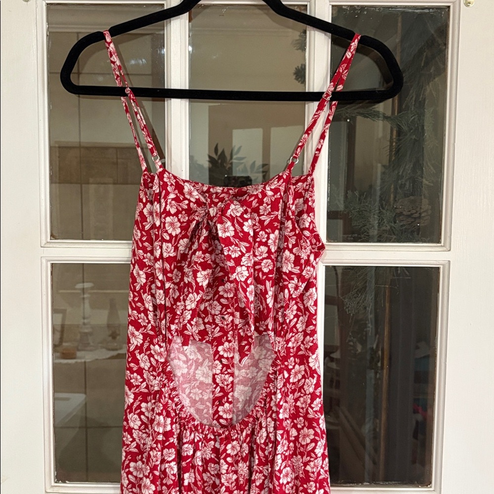 Universal Thread Dark Pink Floral Button-Front Su… - image 7